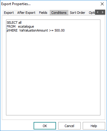 Export Properties
